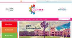 Desktop Screenshot of cultura.gov.py