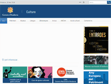 Tablet Screenshot of cultura.ad